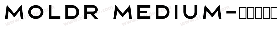 Moldr Medium字体转换